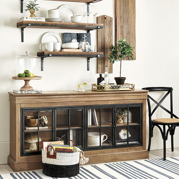 Black/Brown Masif Ahşap Konsol - 0